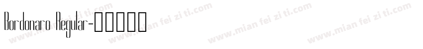 Bordonaro Regular字体转换